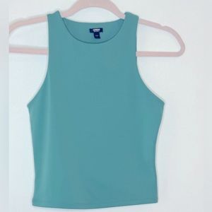 Express body compression tank top color sea foam size s small